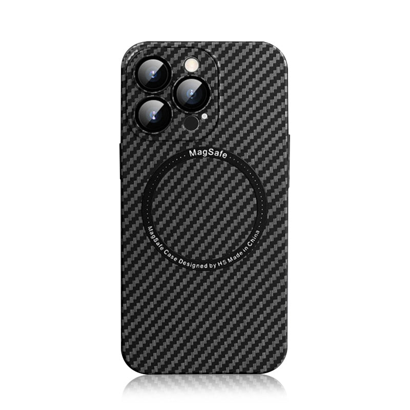 Carbon Fiber Texture iPhone case With MagSafe