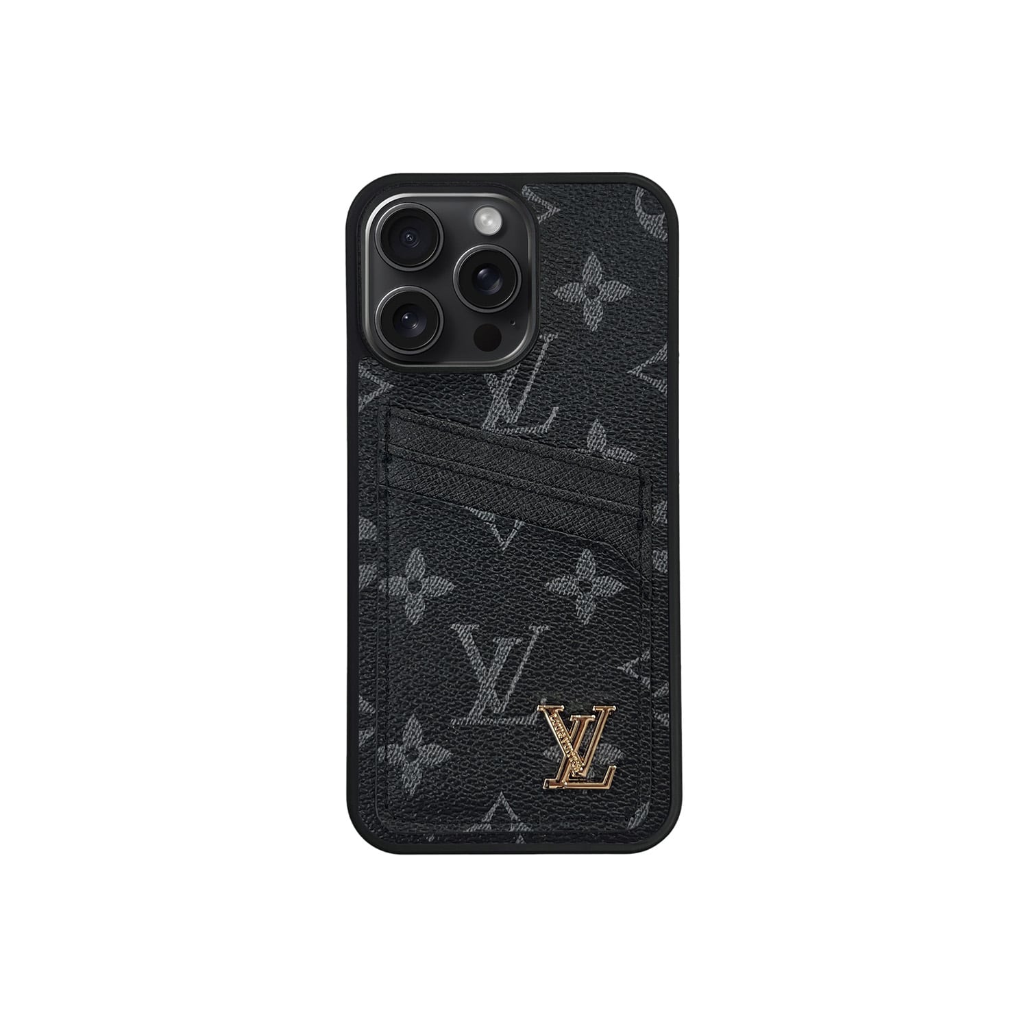 LV BLACK MONOGRAM CARDHOLDER FULLY COVERED