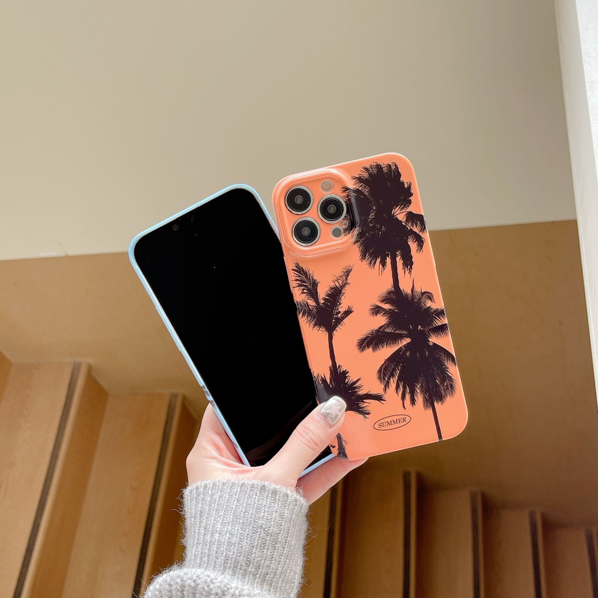 Hawaiian palm iPhone case