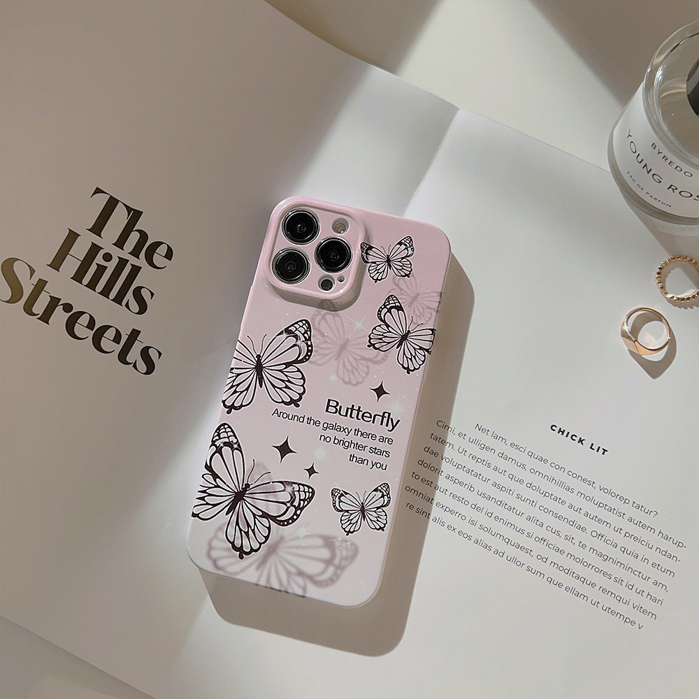 Phantom Black Butterfly iPhone Case