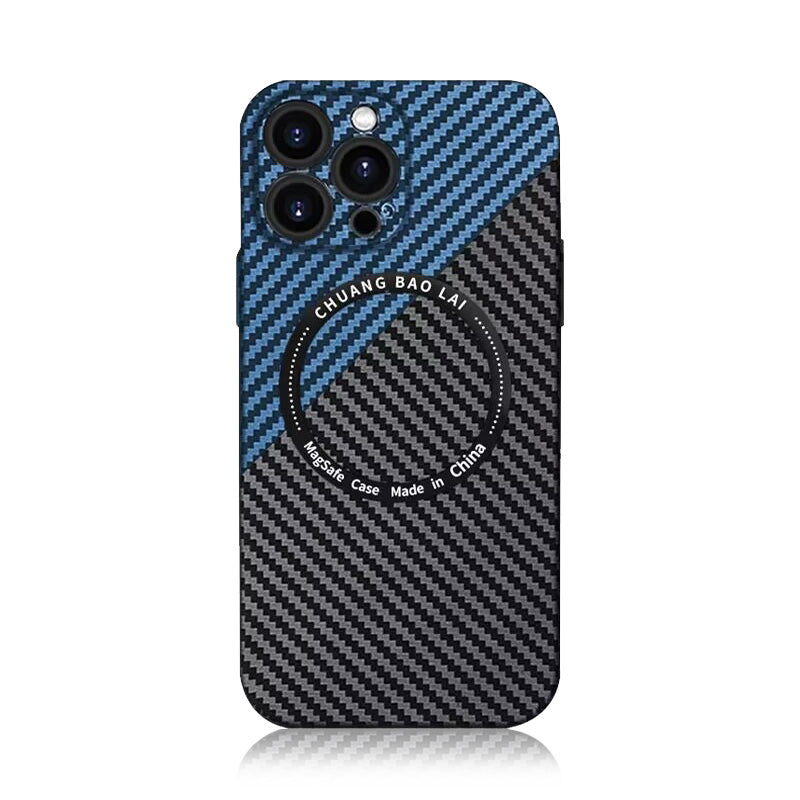 Carbon Fiber Texture iPhone case With MagSafe